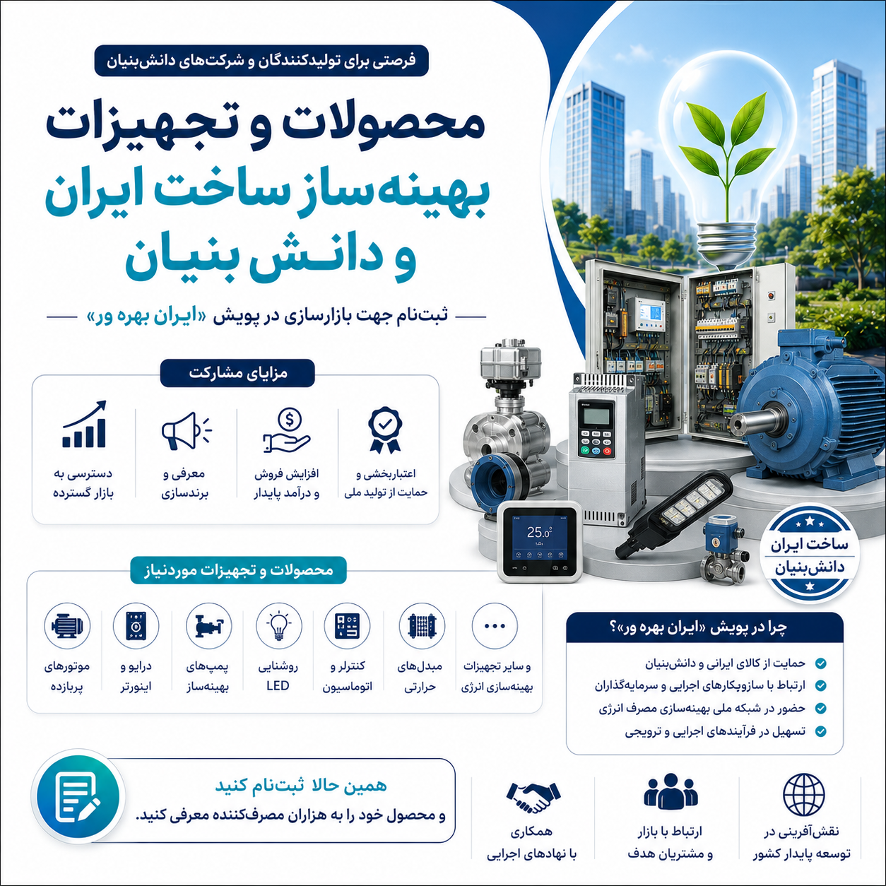 فراخوان ایده و محصولات دانش بنیان
